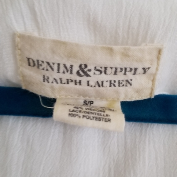 Ralph Lauren Denim Supply white boho shirt - Picture 2 of 5